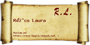 Rács Laura névjegykártya